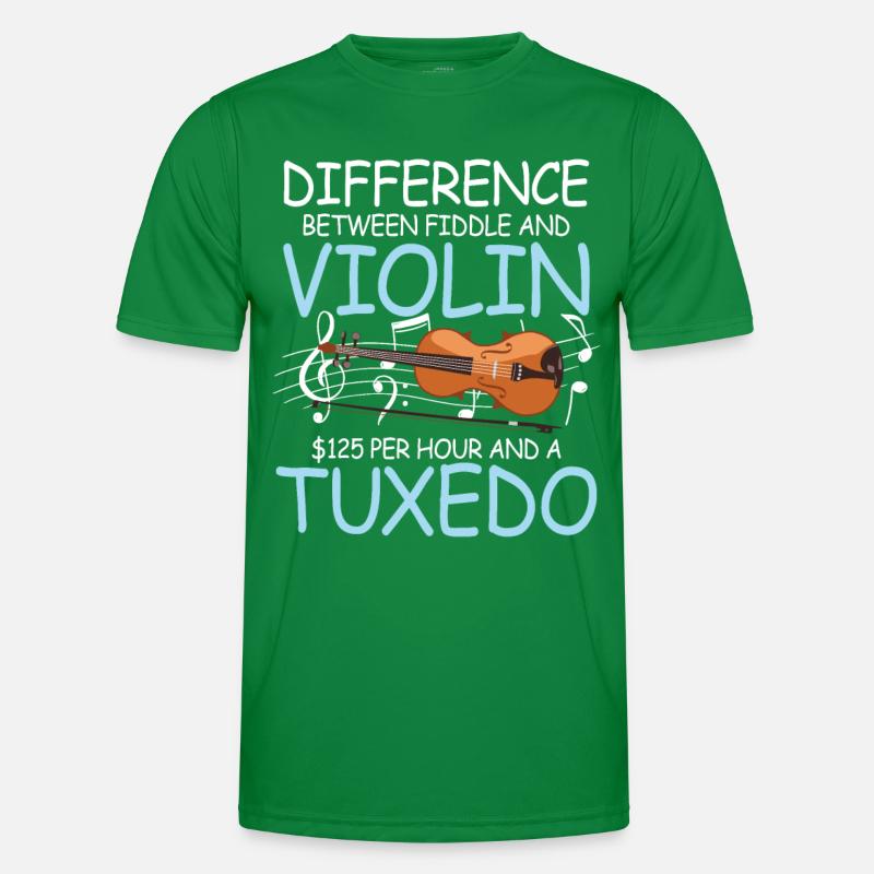 Difference Between Fiddle And Violin Männer Funktions-T-Shirt