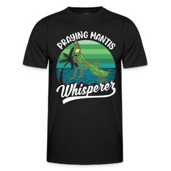 Praying mantis whisperer Mantis Mantis Mantis Mantis - Men's Functional T-Shirt - black - Front - AI Model Male 178 dark (178cm)