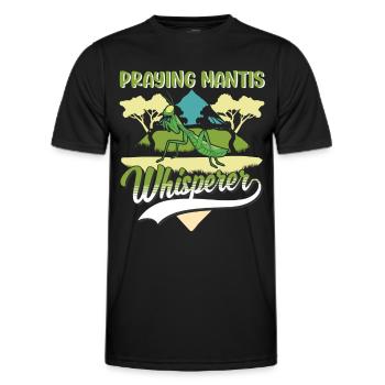 Mante religieuse chuchotant Mante Mante Mante Mante Mante Mante - T-shirt sport Homme - noir - Devant - AI Model Male 178 dark (178cm)