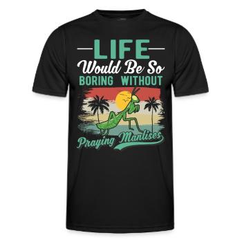 Mante religieuse Cadeau Mante Mante Mante Mante Mante Mante - T-shirt sport Homme - noir - Devant - AI Model Male 178 dark (178cm)