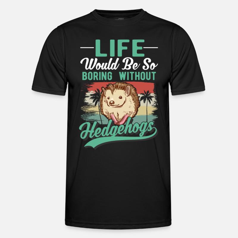 Igel Geschenk Stacheligel Männer Funktions-T-Shirt