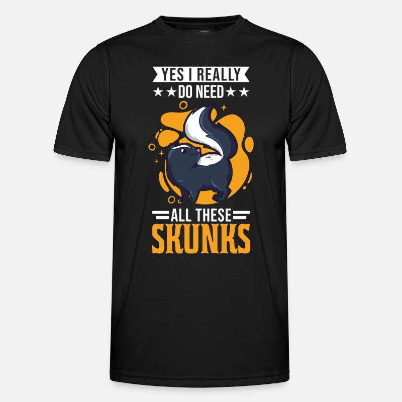 Skunk Gift - Men's Functional T-Shirt - black