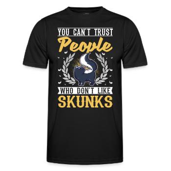 Skunk Lover - Men's Functional T-Shirt - black - Front - AI Model Male 178 dark (178cm)