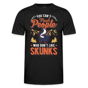 Skunk Lover - Men's Functional T-Shirt - black - Front - AI Model Male 178 dark (178cm)