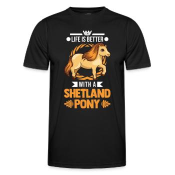 Das Leben ist besser mit einem Roten Panda - Männer Funktions-T-Shirt - Schwarz - Vorne - AI Model Male 178 dark (178cm)