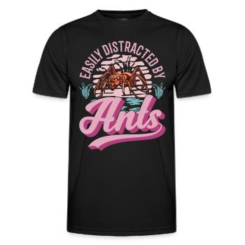Ants Ant Farm Anthill Fire Ants - Men's Functional T-Shirt - black - Front - AI Model Male 178 dark (178cm)