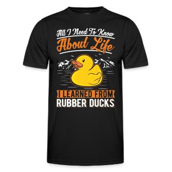 Rubber Duck Gift Rubber Duck Rubber Duck - T-shirt sport Homme - noir - Devant - AI Model Male 178 dark (178cm)