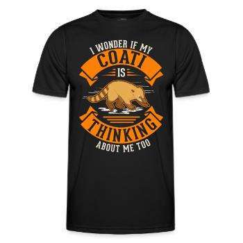 Cadeau Coati Coati Proboscis - T-shirt sport Homme - noir - Devant - AI Model Male 178 dark (178cm)