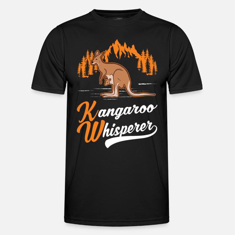 Kangaroo Whisperer Australia Kangaroo - Men's Functional T-Shirt - black