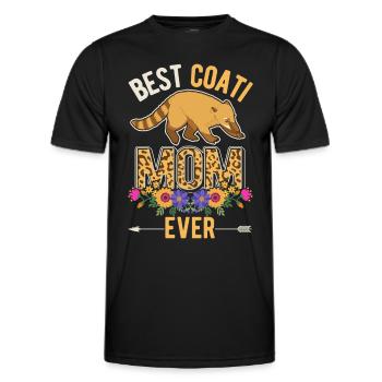 Meilleure maman coati - T-shirt sport Homme - noir - Devant - AI Model Male 178 dark (178cm)