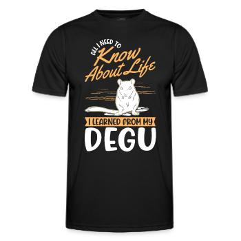 Degu Propriétaire Arbuste Rat Forest Degu - T-shirt sport Homme - noir - Devant - AI Model Male 178 dark (178cm)