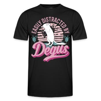 Degu Cadeau Arbuste Rat Forest Degu - T-shirt sport Homme - noir - Devant - AI Model Male 178 dark (178cm)