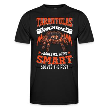 Tarantula Spider Tarantula - Men's Functional T-Shirt - black - Front - AI Model Male 178 dark (178cm)