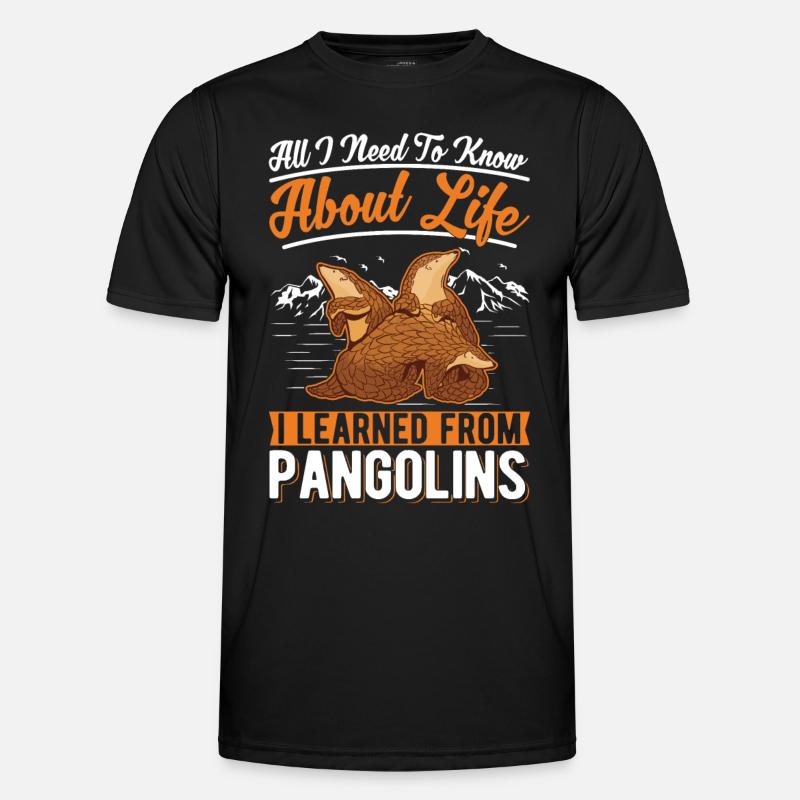 Pangolin Gift Pangolin - Men's Functional T-Shirt - black