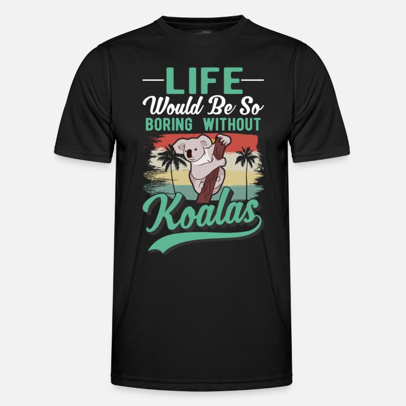 Koala Lover Koala Bear - Men's Functional T-Shirt - black