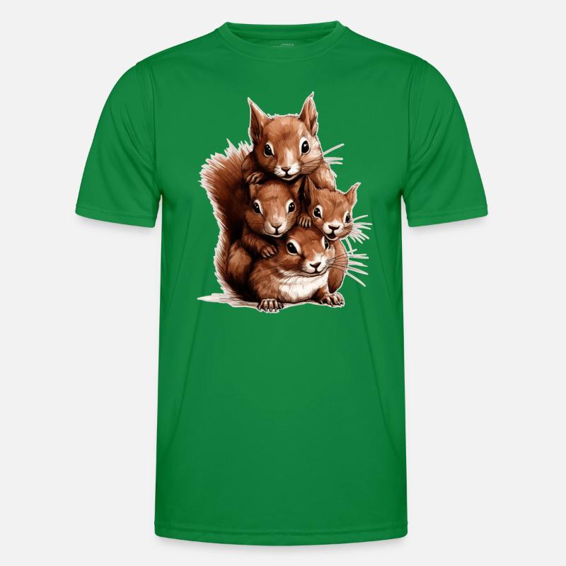 Eichhörnchen Männer Funktions-T-Shirt