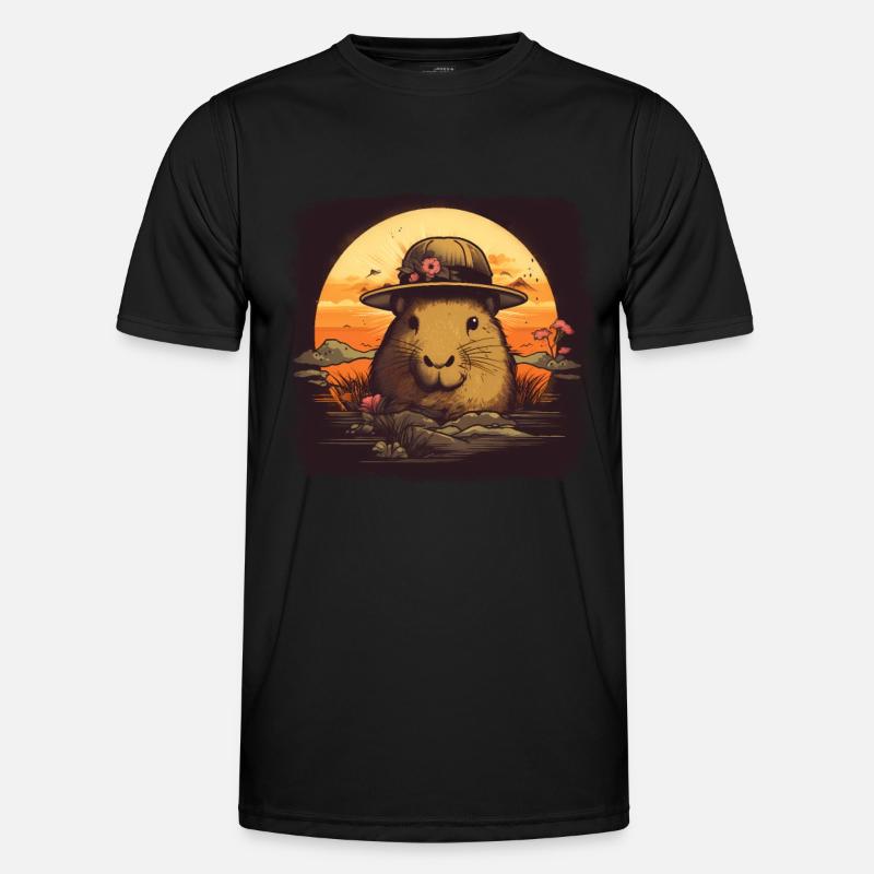 Capybara Gift Capybara - Men's Functional T-Shirt - black