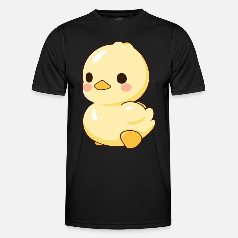 Gelbe Gummiente Badeente Männer Funktions-T-Shirt