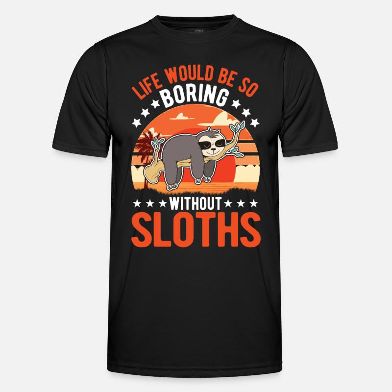 Sloth Gift Sloth - Men's Functional T-Shirt - black