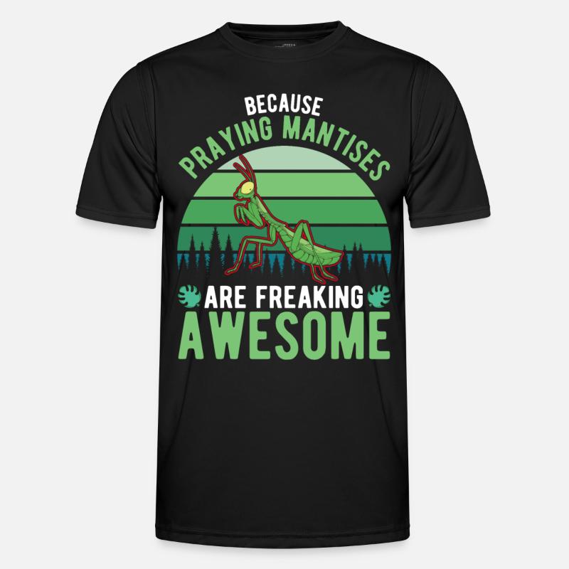 Gottesanbeterin Fangschrecke Mantis Männer Funktions-T-Shirt