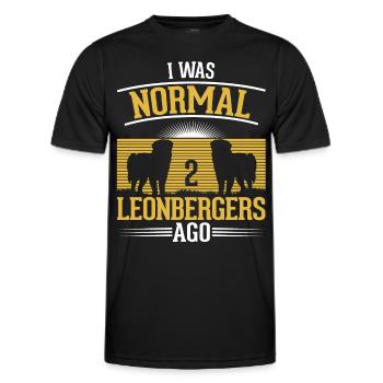 Leonberger Gift - Men's Functional T-Shirt - black - Front - AI Model Male 178 dark (178cm)