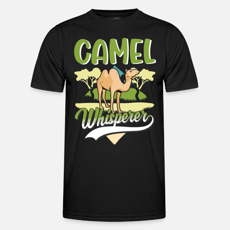 Kamelflüsterer Kamel Flüsterer Großkamel - Männer Funktions-T-Shirt - Schwarz