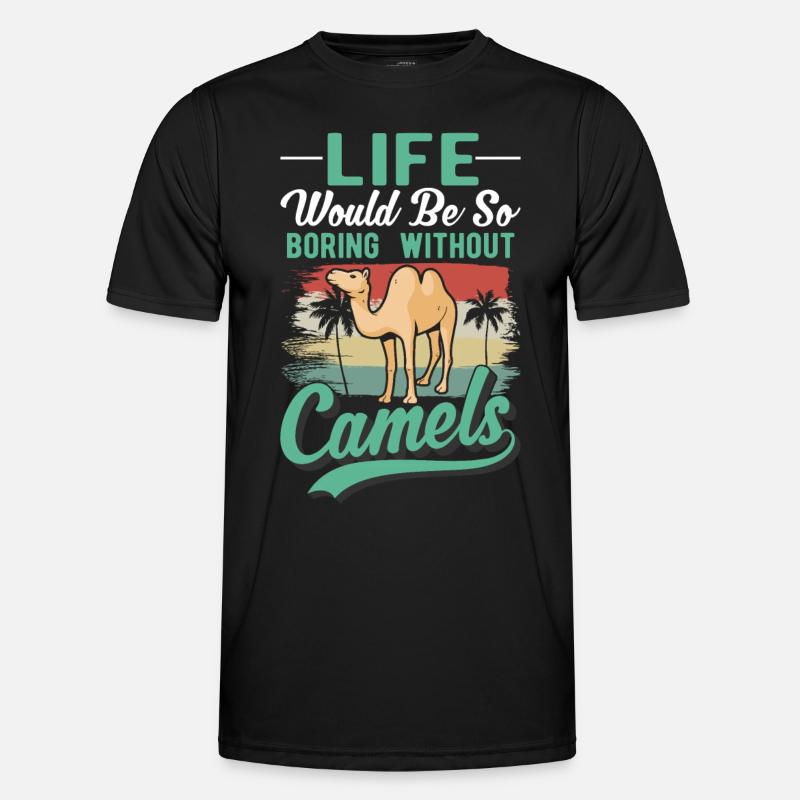 Kamel Geschenk Dromedar Camel Großkamel Männer Funktions-T-Shirt