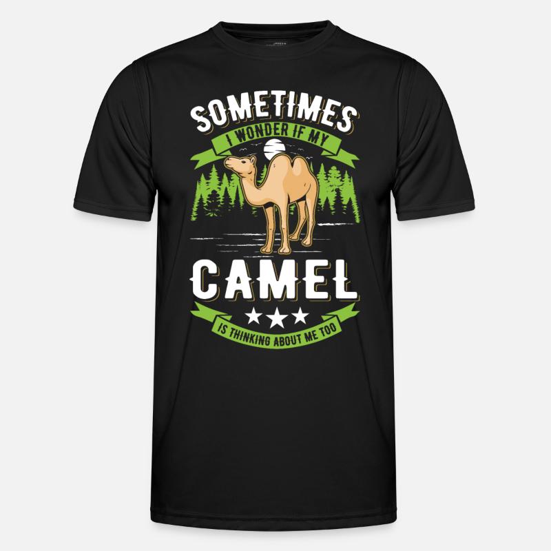 Kamel Geschenk Dromedar Camel Großkamel Männer Funktions-T-Shirt
