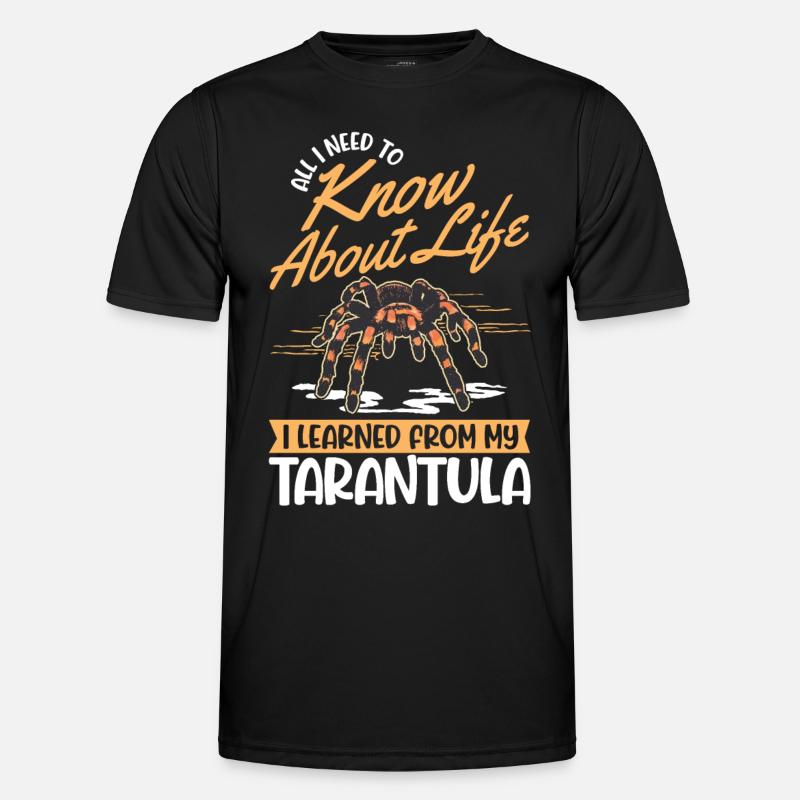 Tarantel Spinne Tarantula - Männer Funktions-T-Shirt - Schwarz