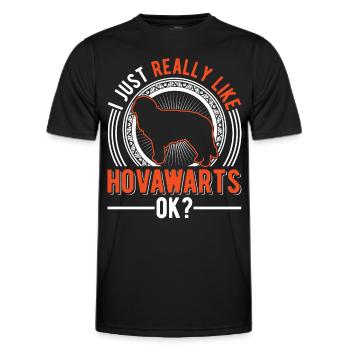 J’aime bien Hovawarts - T-shirt sport Homme - noir - Devant - AI Model Male 178 dark (178cm)