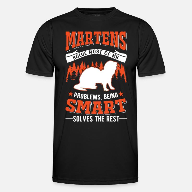 Marder Geschenk Nerz Dachs Baummarder Männer Funktions-T-Shirt
