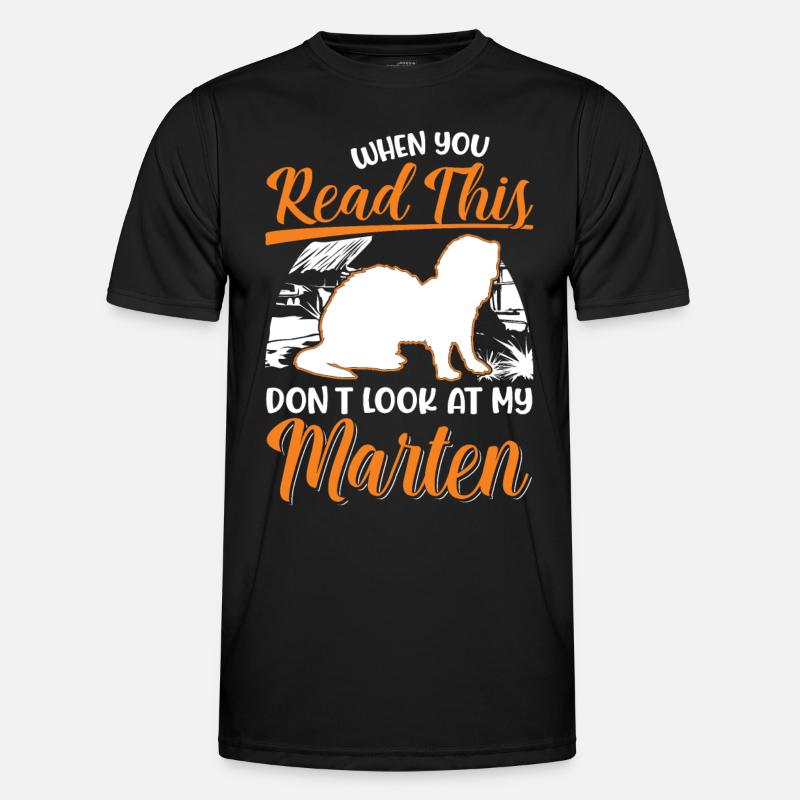 Marder Geschenk Nerz Dachs Baummarder Männer Funktions-T-Shirt