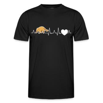 Coati Heartbeat Coati - T-shirt sport Homme - noir - Devant - AI Model Male 178 dark (178cm)