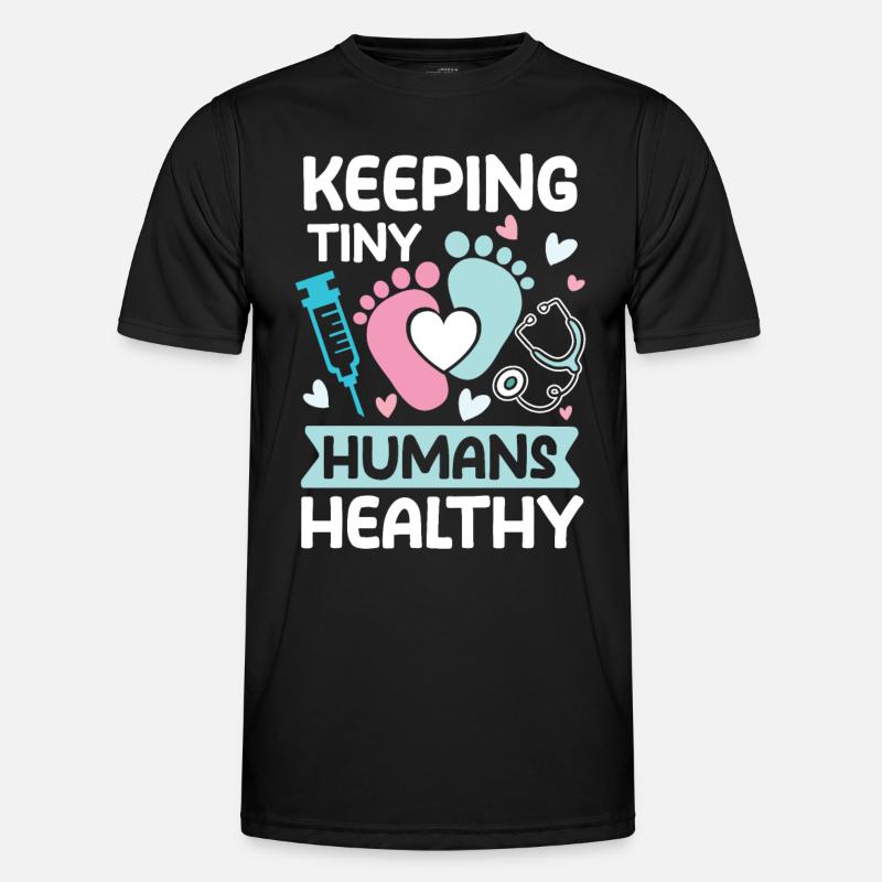 Kinderkrankenschwester Kinderkrankenpfegerin - Männer Funktions-T-Shirt - Schwarz
