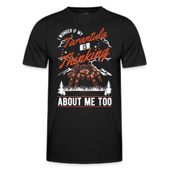 Tarantula Spider Tarantula - Men's Functional T-Shirt - black - Front - AI Model Male 178 dark (178cm)