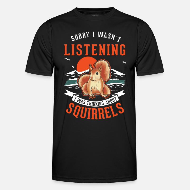Eichhörnchen Geschenk Grauhörnchen Squirrel Männer Funktions-T-Shirt