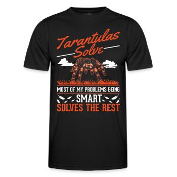Tarantula Spider Tarantula - Men's Functional T-Shirt - black - Front - AI Model Male 178 dark (178cm)