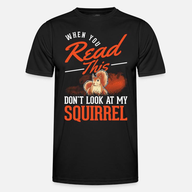 Eichhörnchen Geschenk Grauhörnchen Squirrel - Männer Funktions-T-Shirt - Schwarz