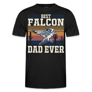 Meilleur Faken Père Faucons Papa Fauconnerie - T-shirt sport Homme - noir - Devant - AI Model Male 178 dark (178cm)