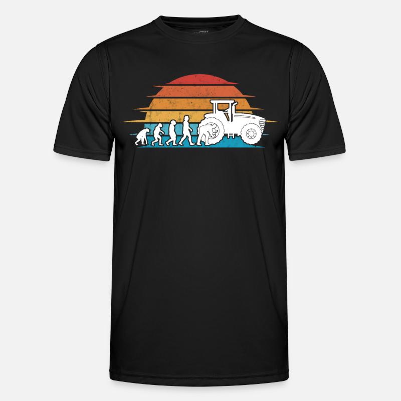 Agricultural Machinery Mechanic Evolution - Men's Functional T-Shirt - black