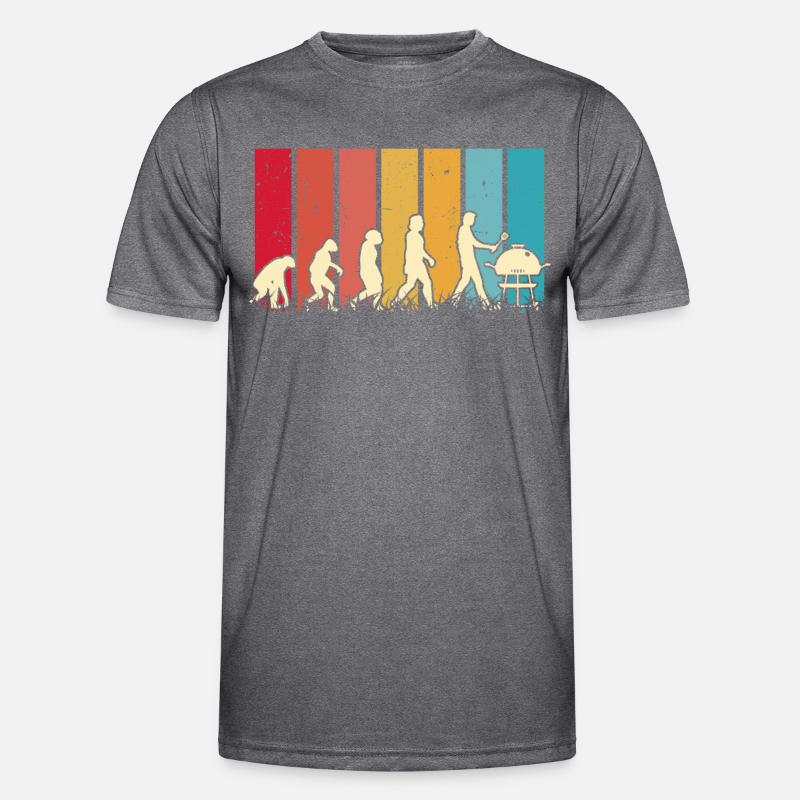 Grill Evolution Bratwurst Grillen T-shirt sport Homme