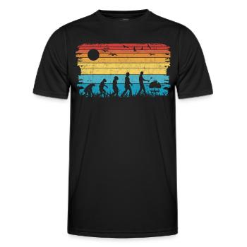 Grill Evolution Bratwurst Grillen - Männer Funktions-T-Shirt - Schwarz - Vorne - AI Model Male 178 dark (178cm)