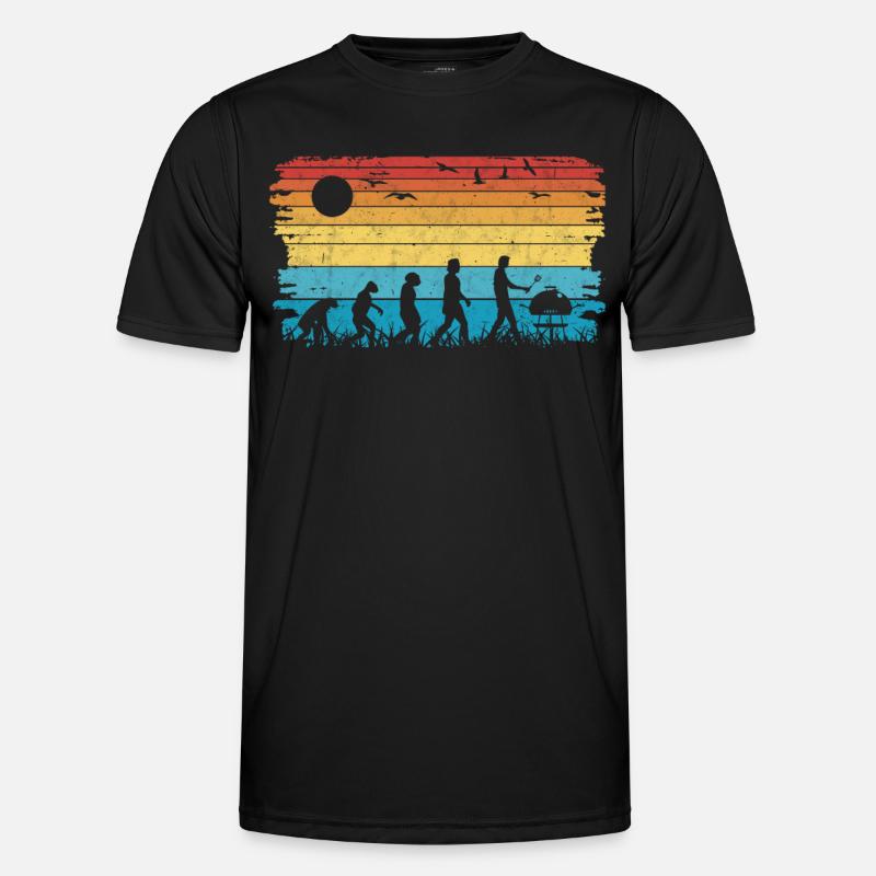 Grill Evolution Bratwurst Grillen T-shirt sport Homme