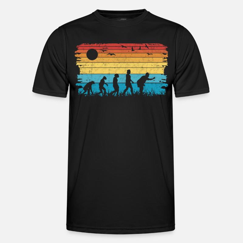 Boccia Evolution Boule Petanque - Männer Funktions-T-Shirt - Schwarz
