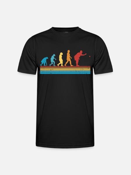 Boccia Evolution Boule Petanque - Männer Funktions-T-Shirt - Schwarz