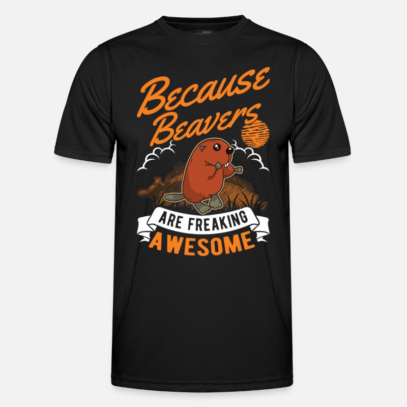 Beaver Gift Barrage de castors T-shirt sport Homme
