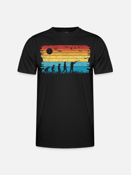 Clay Pigeon Shooting Evolution - Men's Functional T-Shirt - black