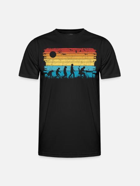 Informatiker Evolution Programmierer Nerd - Männer Funktions-T-Shirt - Schwarz