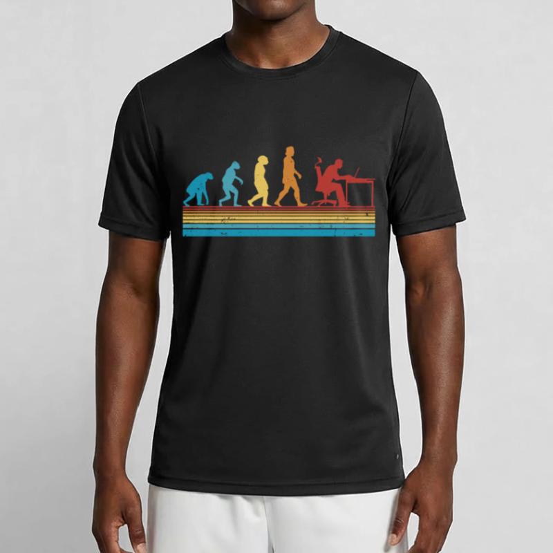Computer Scientist Evolution Programmer Nerd Men's Functional T-Shirt