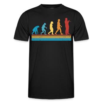 Flute Evolution Flute Flautist - Men's Functional T-Shirt - black - Front - AI Model Male 178 dark (178cm)